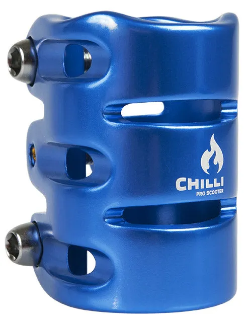 chilli-pro-scooter-clamp-hic-3-bolt-klemme-blue-f-r-reaper image 1