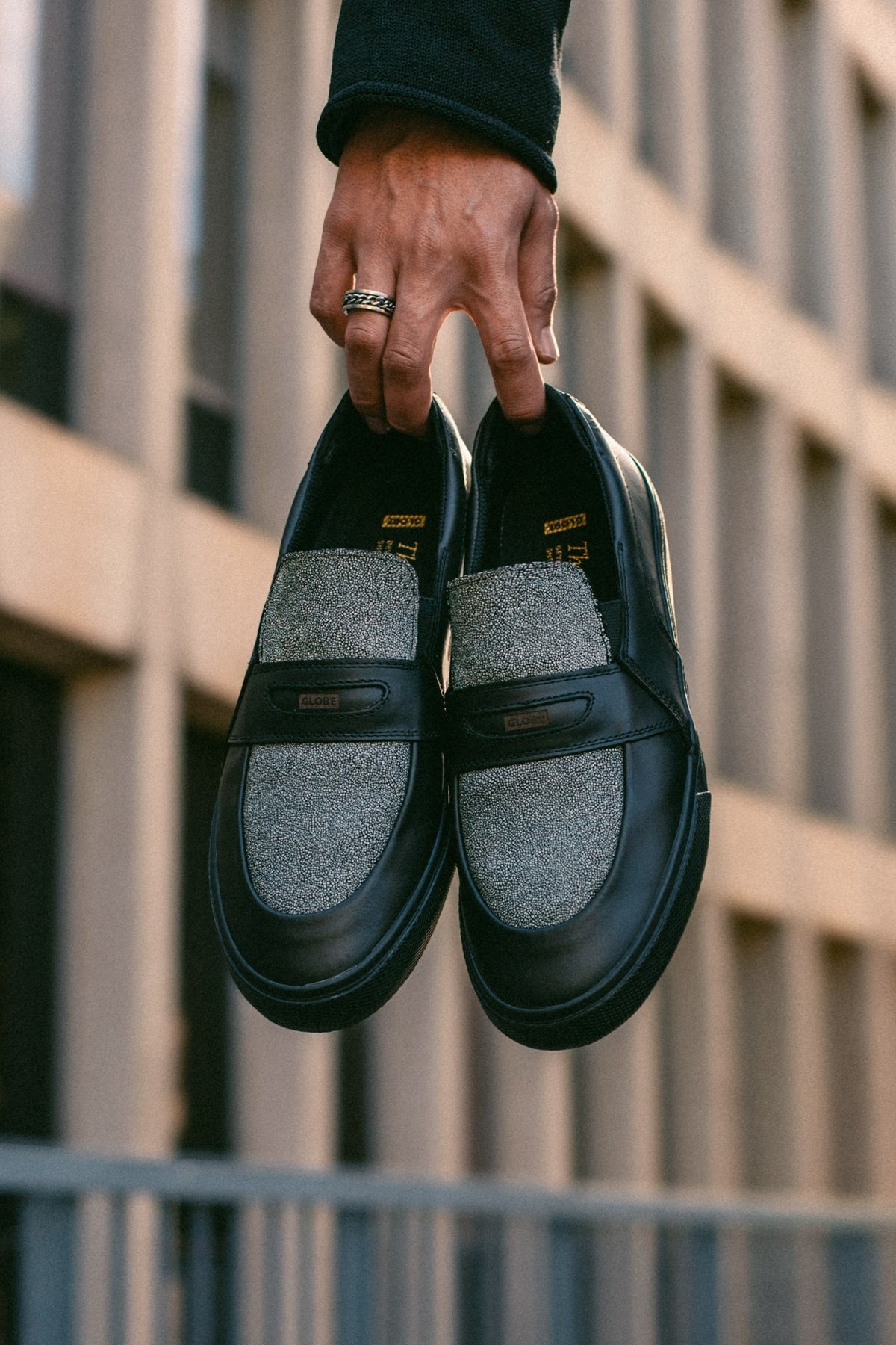 globe-liaizon-skate-schuhe-black-stingray image 4
