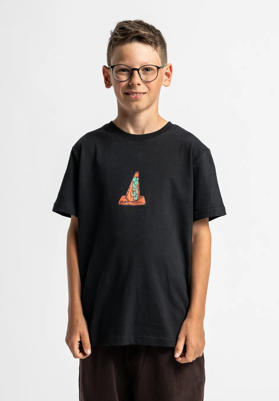 titus-pylone-kids-t-shirt-regular-cut-traffic-cone-print image 1