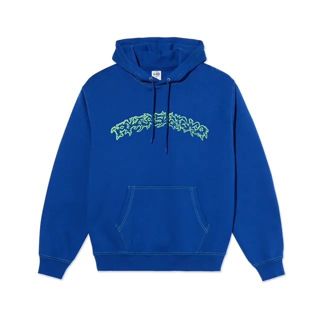 polar-skate-co-contrast-dave-hoodie-egyptian-blue-350-gsm-fleece-crude-logo image 1