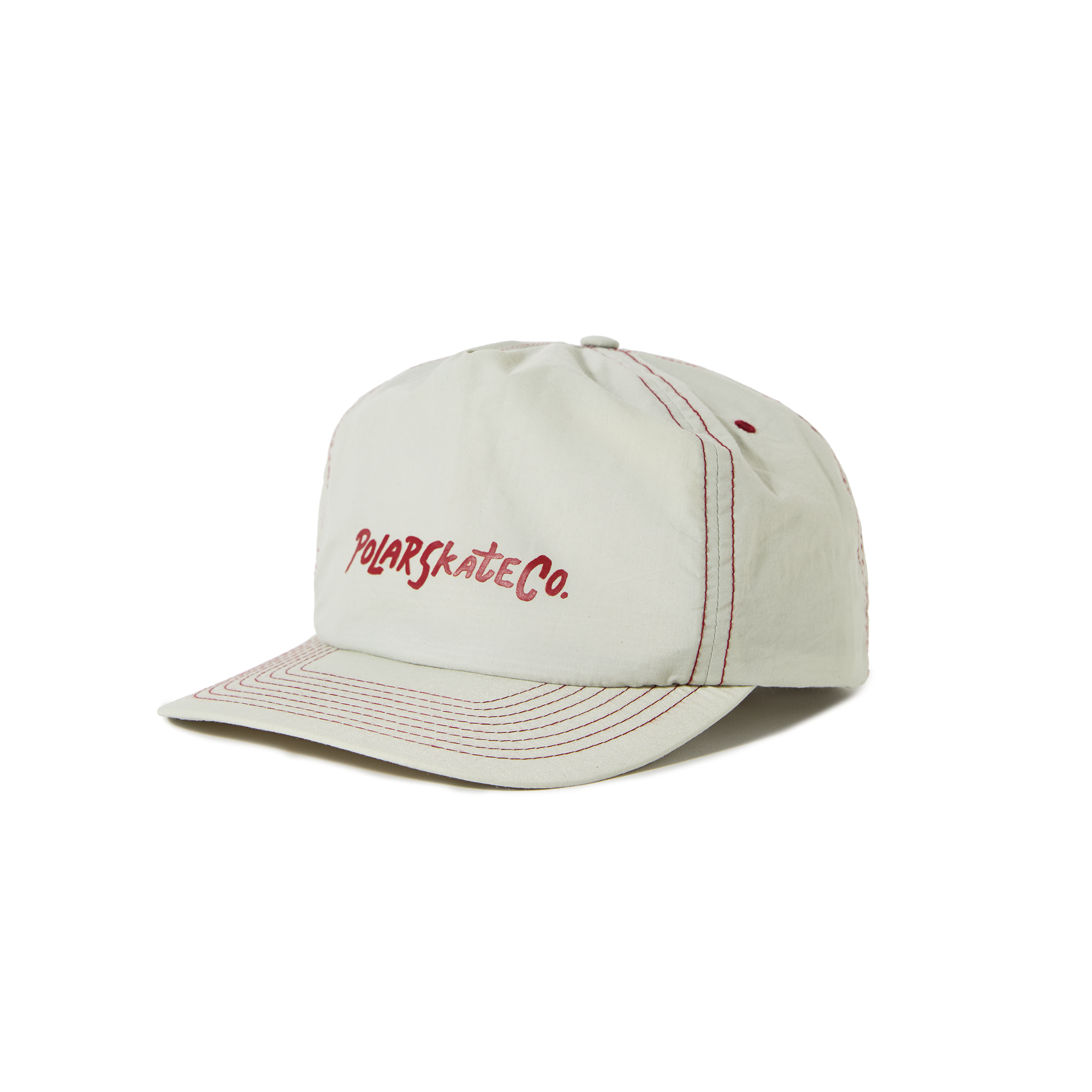 polar-skate-co-earl-cap-oyster-bordeaux-5-panel-nylon-cap image 1