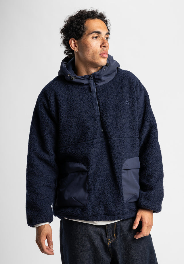 titus-benjamin-sherpa-half-zip-teddy-fleece-kapuze-loose-fit image 2