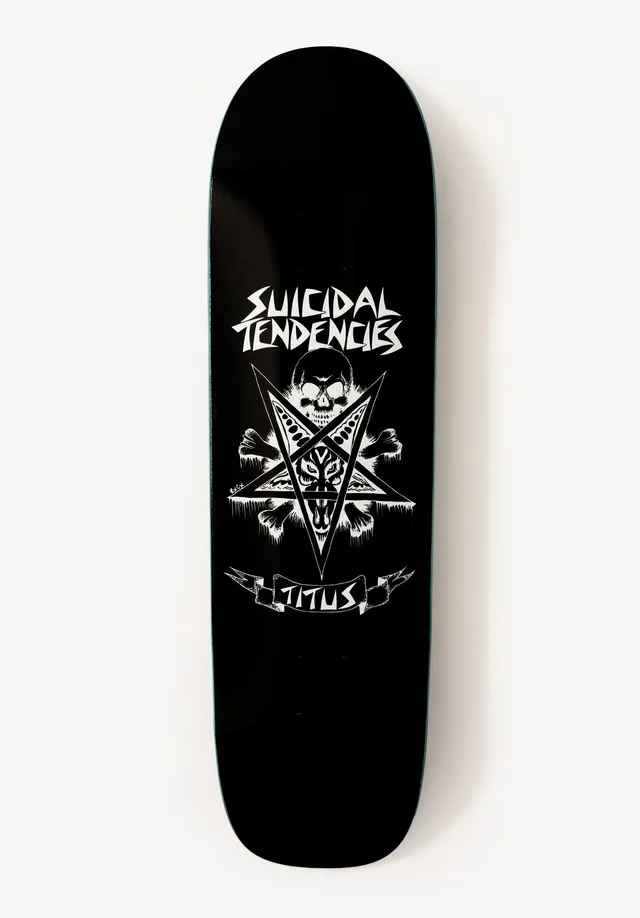 titus-pentagram-suicidal-collabo-skateboard-deck image 1