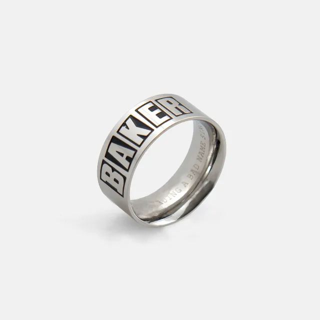 baker-skateboards-brand-logo-ring-edelstahl-mit-plating-comfort-fit image 1