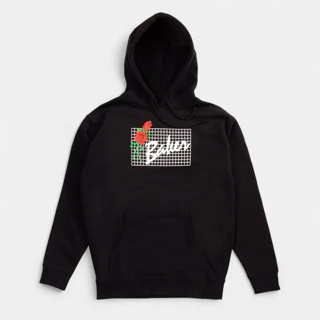 baker-skateboards-roses-hoodie-schwarz image 1