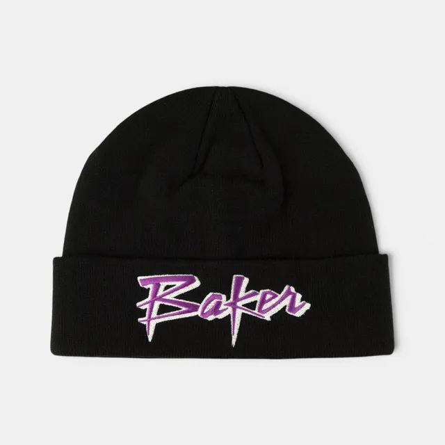 baker-skateboards-purple-pain-beanie-jacquard-strickm-tze-aus-100-acryl-mit-fron image 1