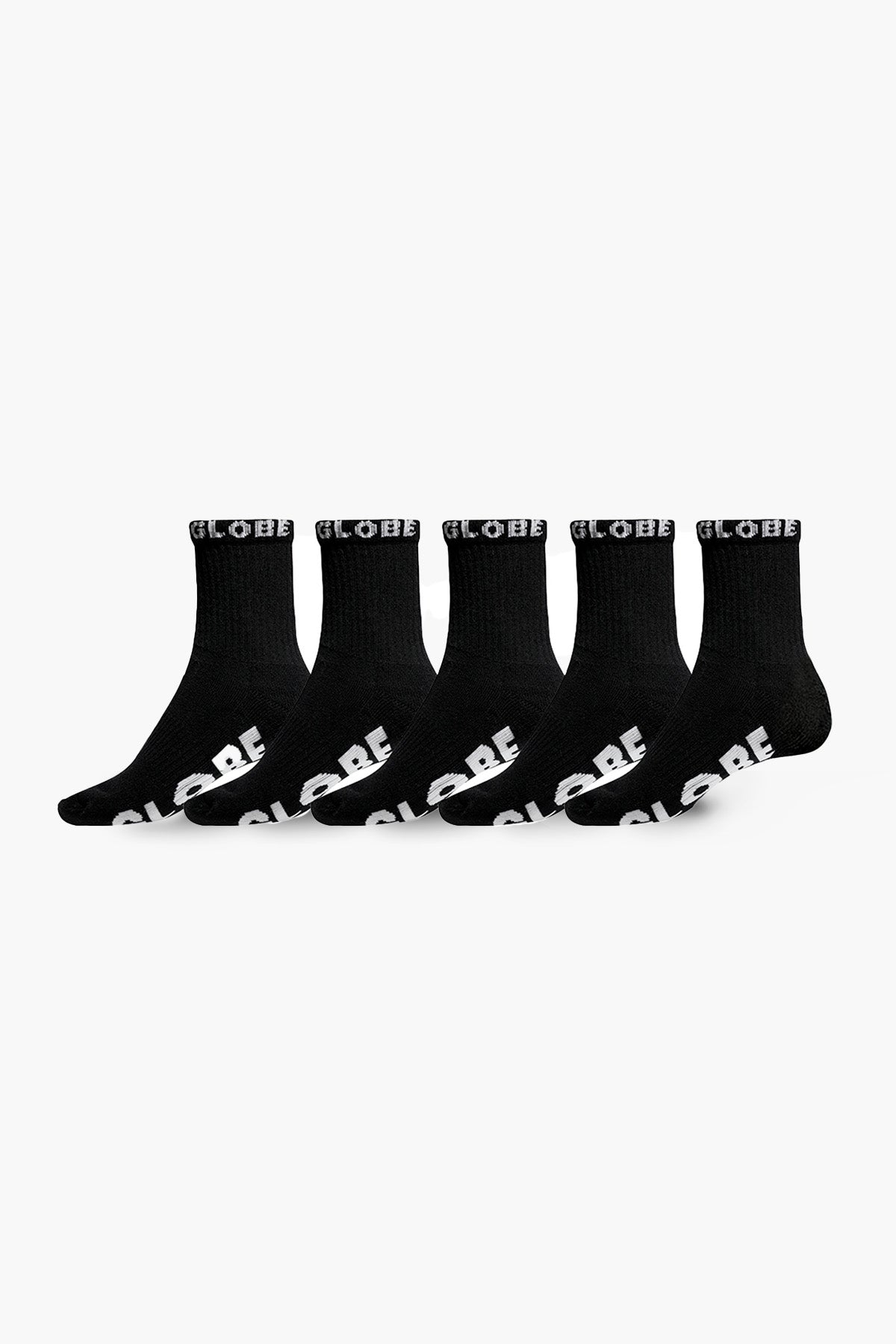 globe-blackout-quarter-sock-5er-pack-black-black-unisex image 1